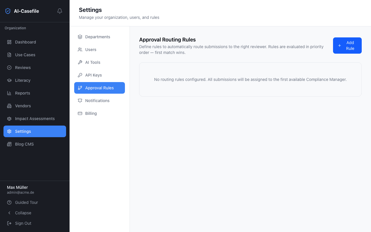 Configure Compliance Rules