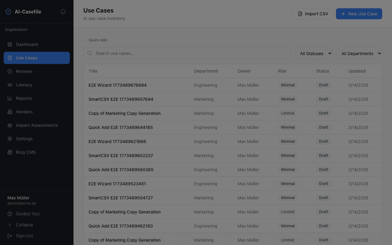 Anwendungsfallregister
